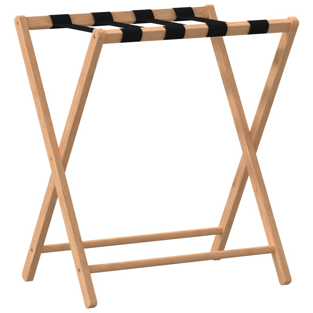 vidaXL Porte-bagages 68,5x38x58 cm bambou