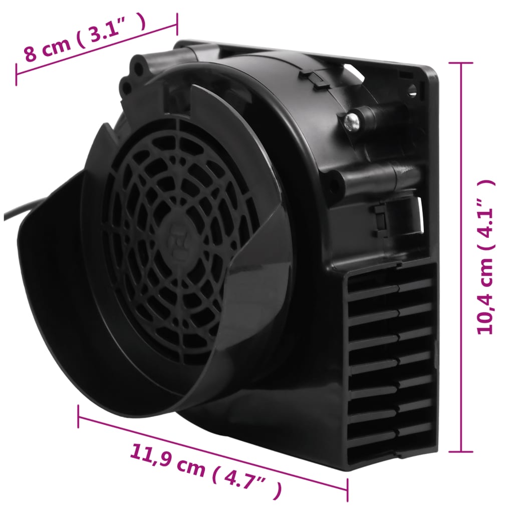 vidaXL Guirlande lumineuse à LED avec 66 LED et ventilateur 660 cm