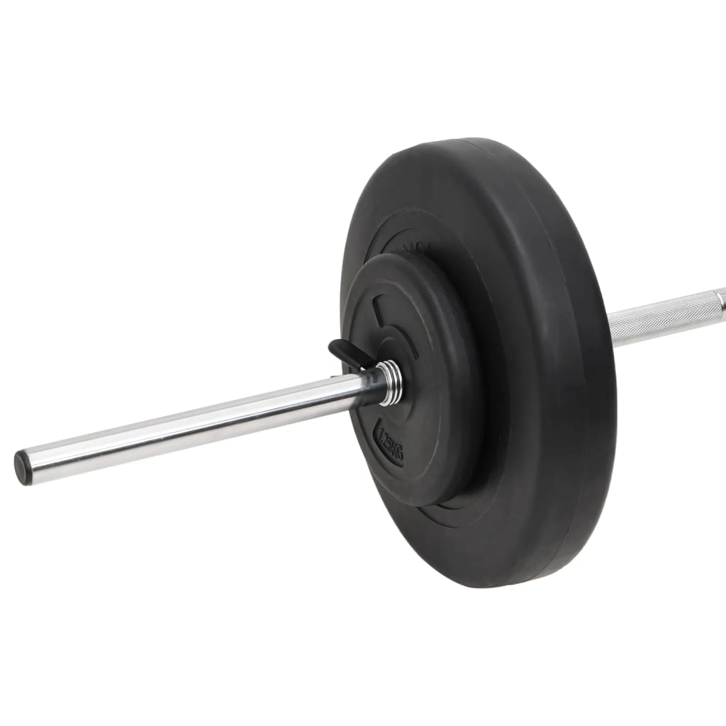 vidaXL Ensemble d'haltères et de barres avec plaques 60 kg