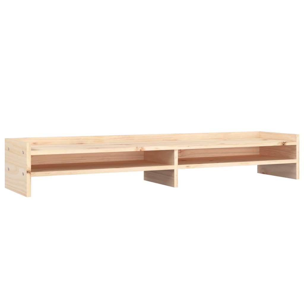 vidaXL Support pour moniteur 100x24x16 cm Bois de pin solide