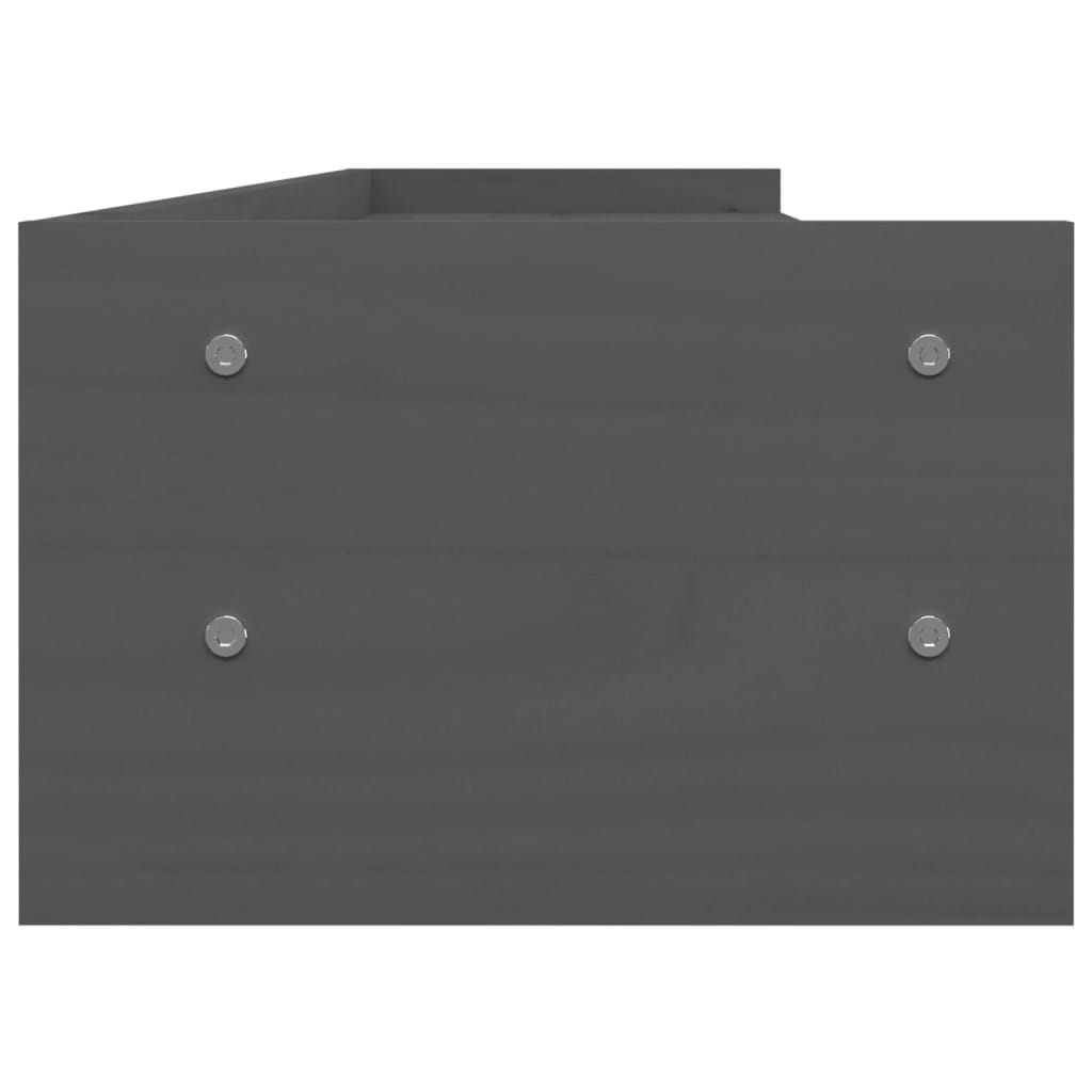 vidaXL Support de moniteur Gris 100x24x16 cm Bois de pin solide