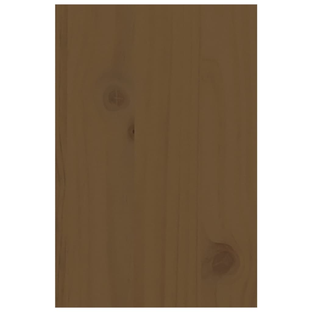vidaXL Support de moniteur Marron miel 81x20x30 cm Bois de pin solide