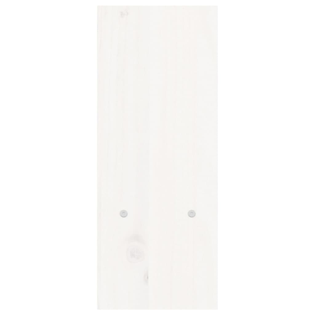 vidaXL Support pour moniteur Blanc (39-72)x17x43 cm Bois de pin solide