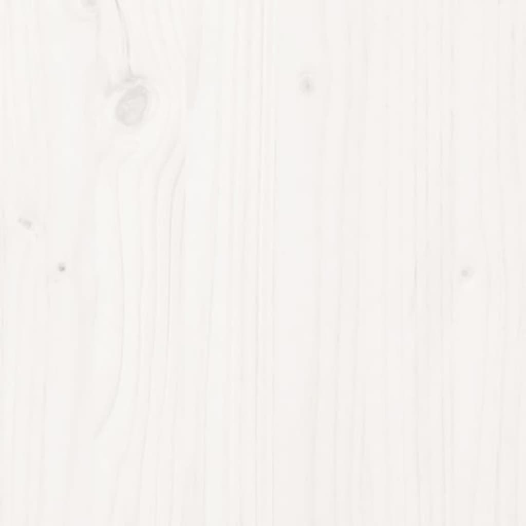 vidaXL Support pour moniteur Blanc (39-72)x17x43 cm Bois de pin solide