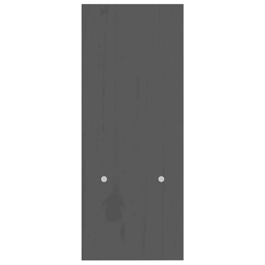 vidaXL Support pour moniteur Gris (39-72)x17x43 cm Bois de pin solide