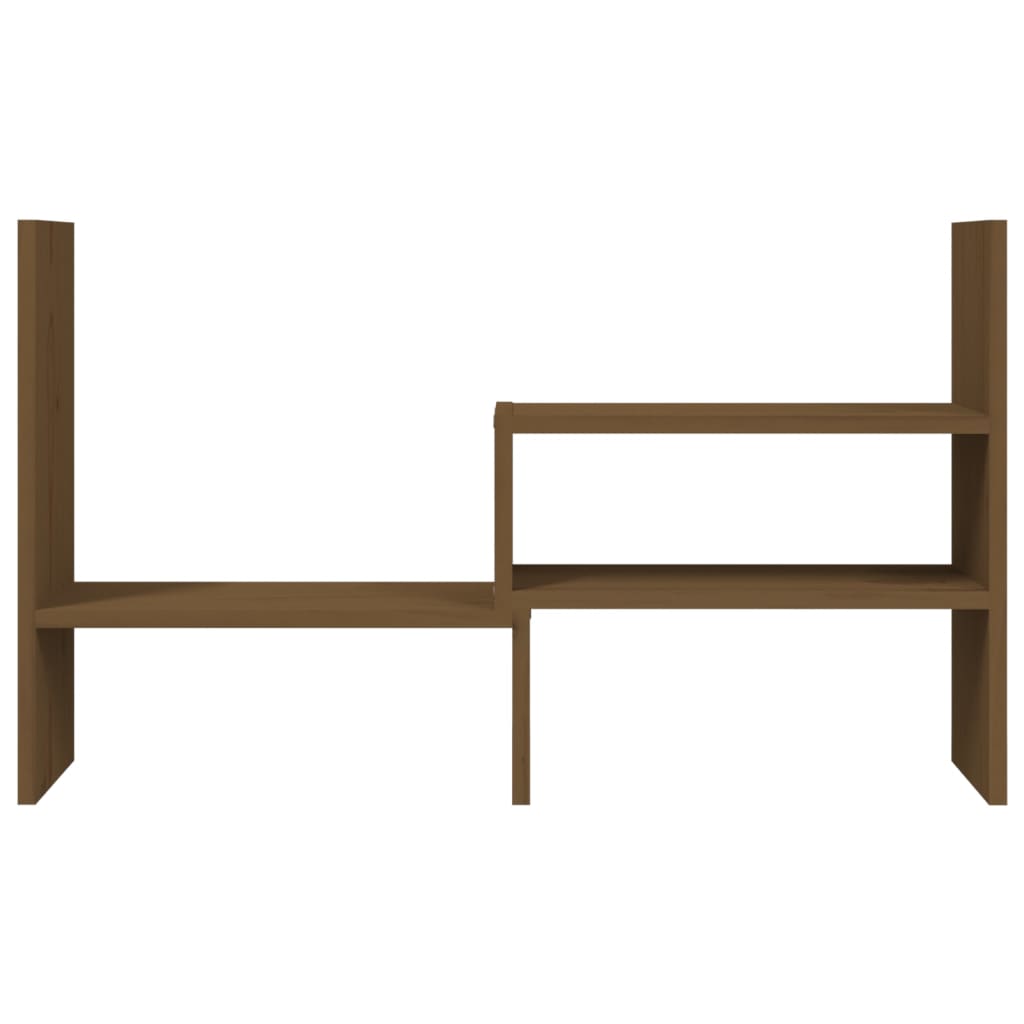 vidaXL Support de moniteur Marron miel (39-72)x17x43 cm Bois de pin