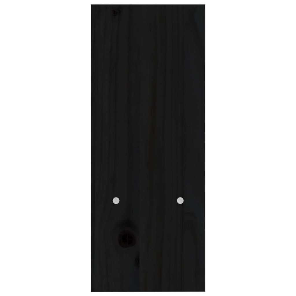 vidaXL Support pour moniteur Noir (39-72)x17x43 cm Bois de pin solide