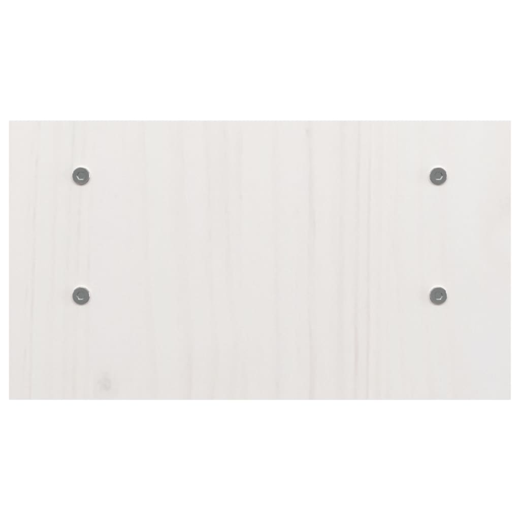vidaXL Support de moniteur Blanc 50x27x15 cm Bois de pin solide