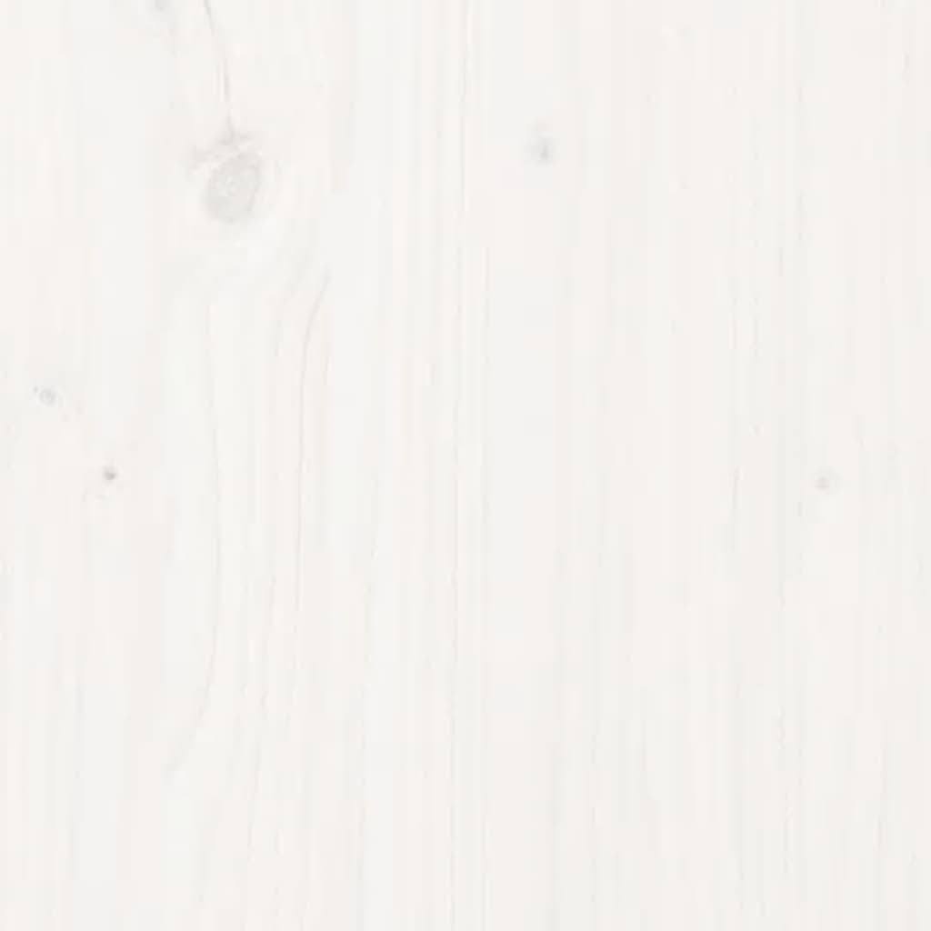 vidaXL Support de moniteur Blanc 50x27x15 cm Bois de pin solide