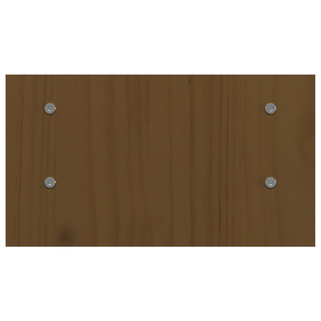 vidaXL Support de moniteur Marron miel 50x27x15 cm Bois de pin solide