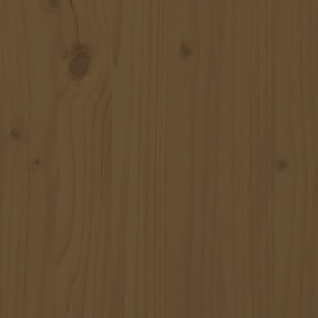 vidaXL Support de moniteur Marron miel 50x27x15 cm Bois de pin solide