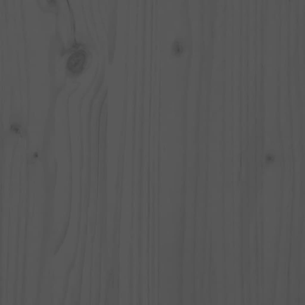 vidaXL Support de moniteur Gris 100x27x15 cm Bois de pin solide