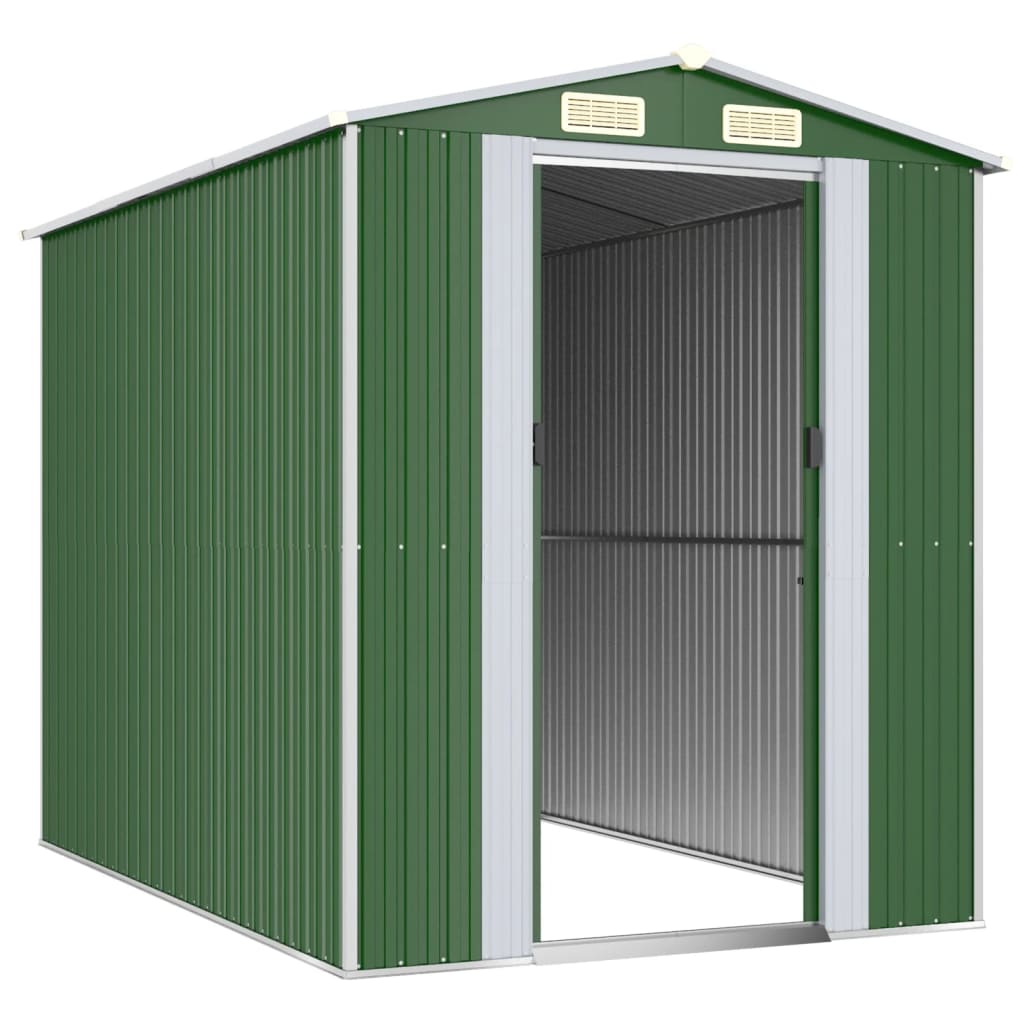 vidaXL Abri de jardin Vert 192x274x223 cm Acier galvanisé