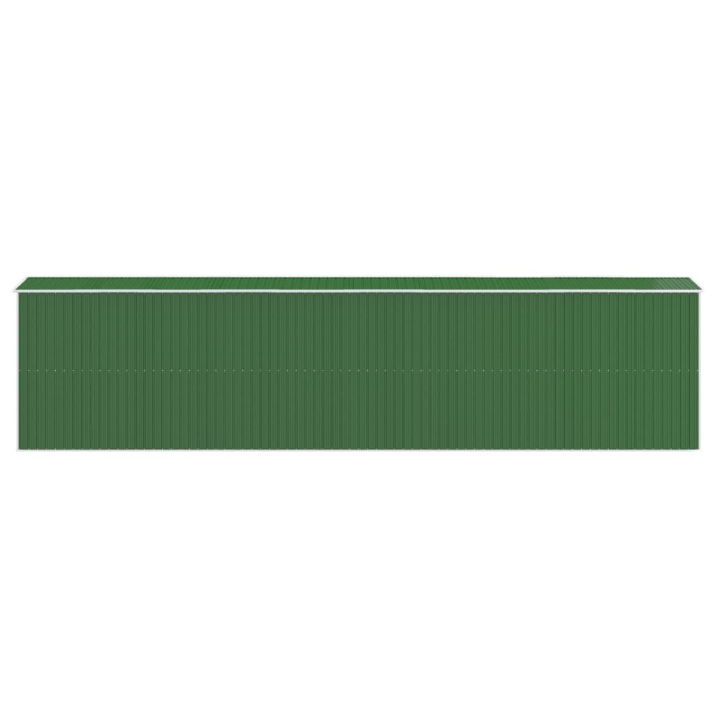 vidaXL Abri de jardin Vert 192x855x223 cm Acier galvanisé