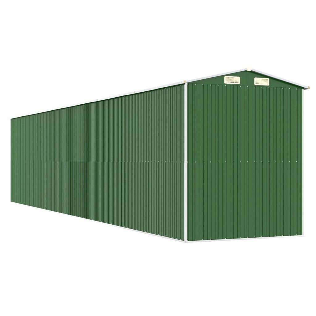 vidaXL Abri de jardin Vert 192x938x223 cm Acier galvanisé
