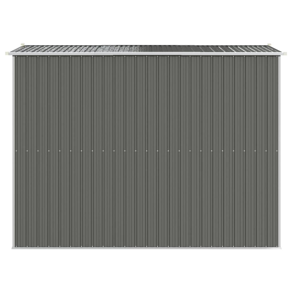 vidaXL Abri de jardin Gris clair 192x274x223 cm Acier galvanisé