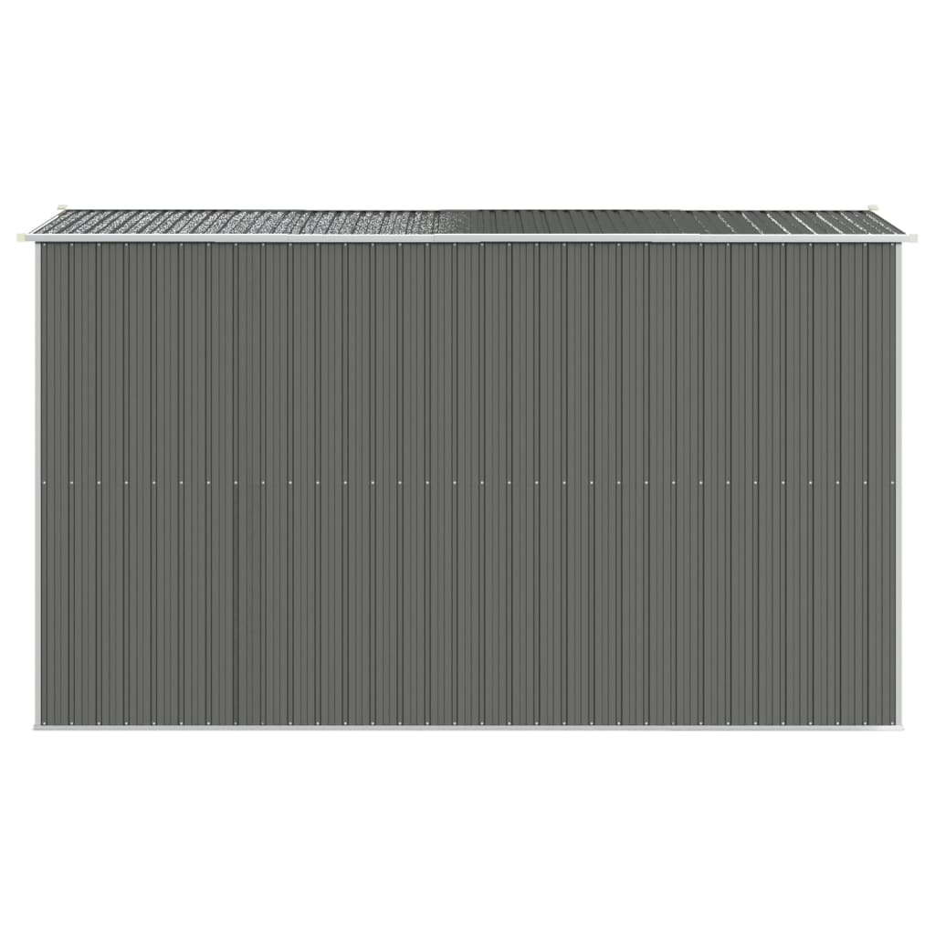 vidaXL Abri de jardin Gris clair 192x357x223 cm Acier galvanisé