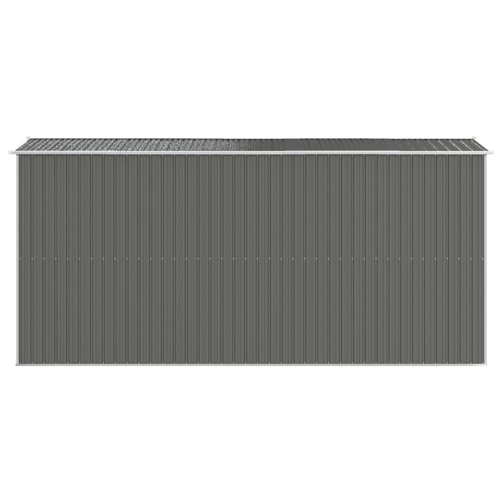 vidaXL Abri de jardin Gris clair 192x440x223 cm Acier galvanisé