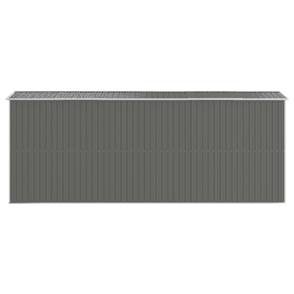 vidaXL Abri de jardin Gris clair 192x523x223 cm Acier galvanisé
