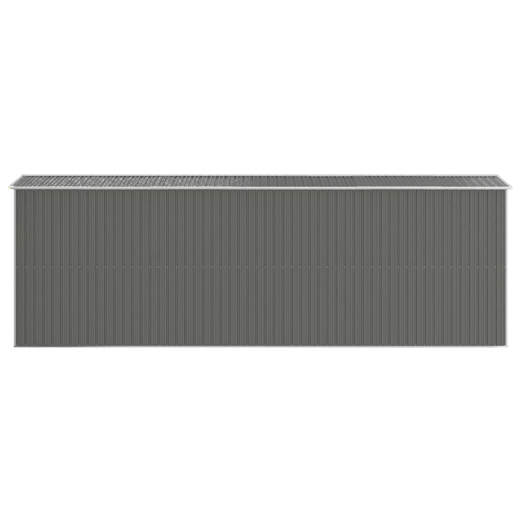 vidaXL Abri de jardin Gris clair 192x606x223 cm Acier galvanisé