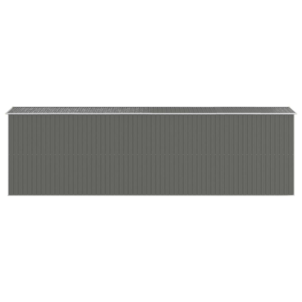vidaXL Abri de jardin Gris clair 192x689x223 cm Acier galvanisé