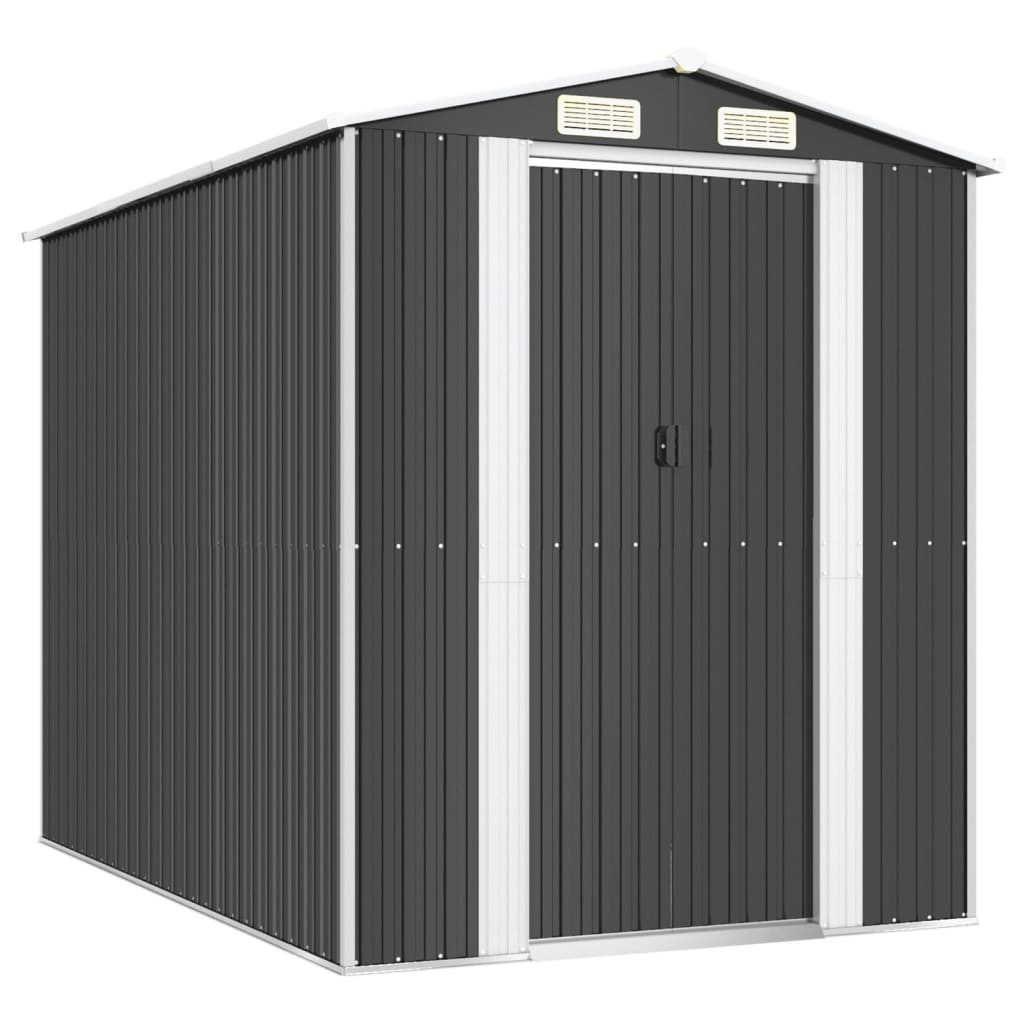 vidaXL Abri de jardin Anthracite 192x274x223 cm Acier galvanisé