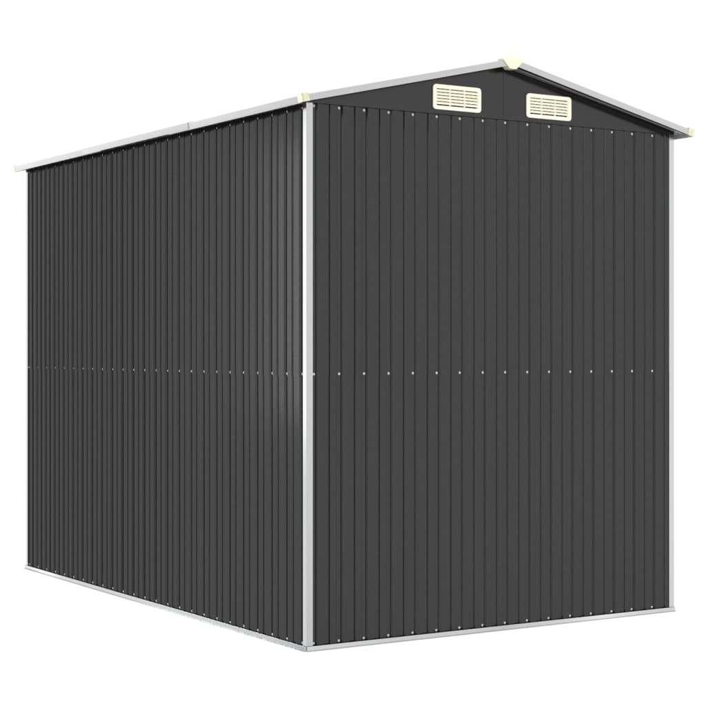 vidaXL Abri de jardin Anthracite 192x274x223 cm Acier galvanisé