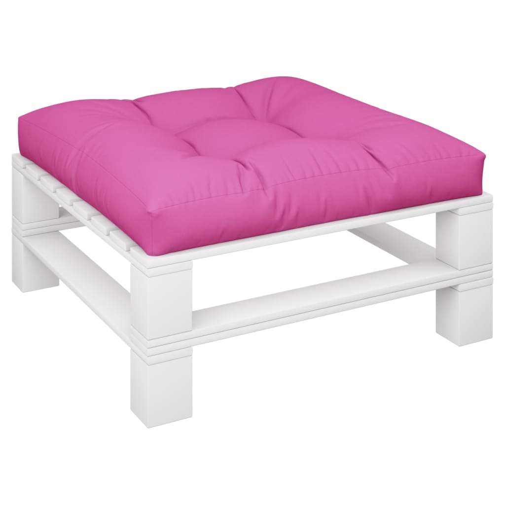 vidaXL Coussin de palette Rose 80x80x12 cm tissu