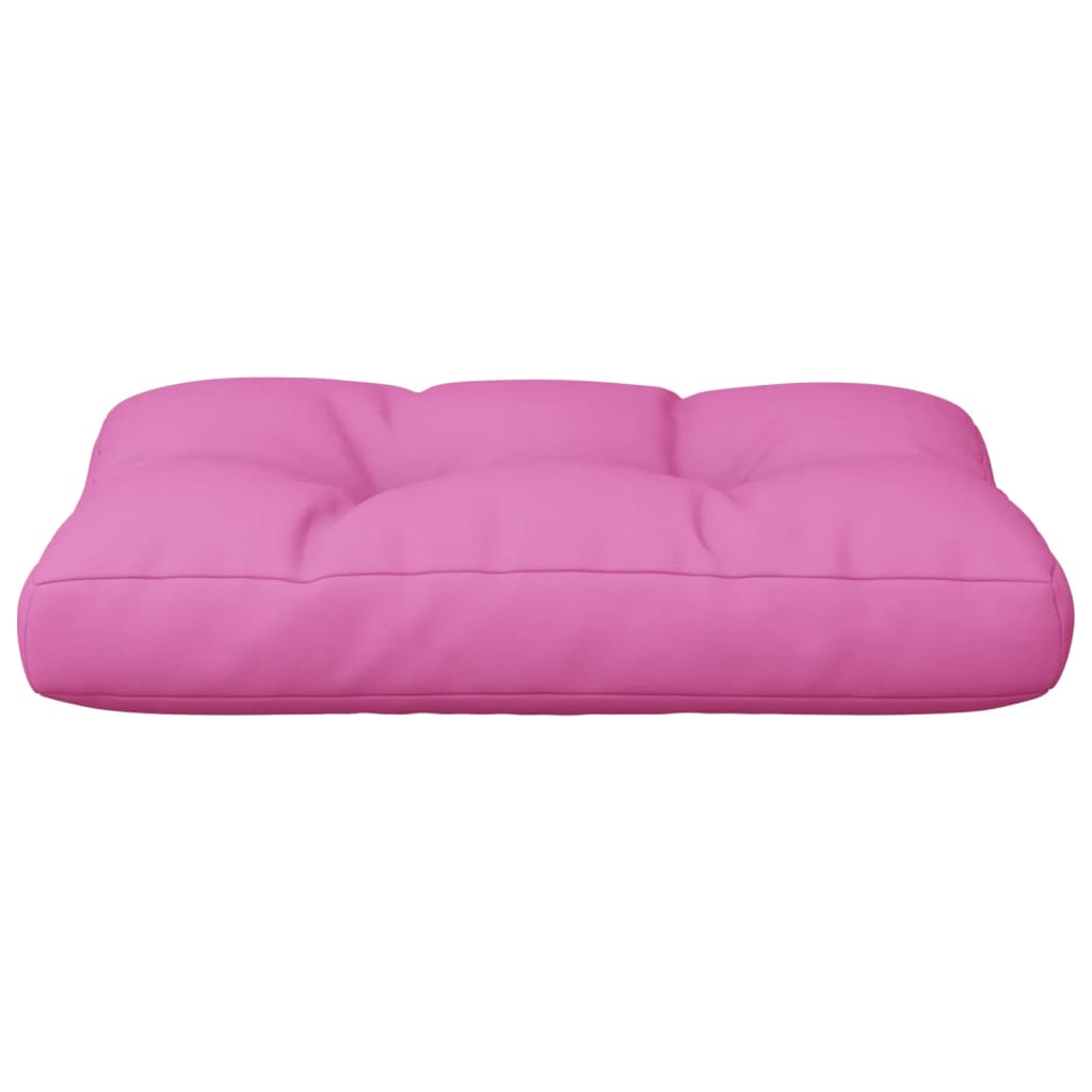 vidaXL Coussin de palette Rose 50x40x12 cm tissu