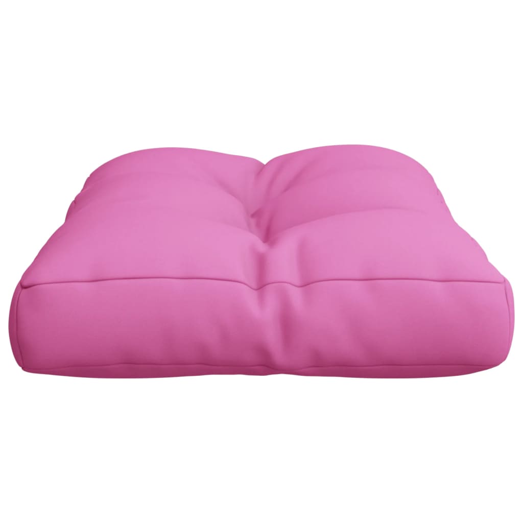 vidaXL Coussin de palette Rose 50x40x12 cm tissu