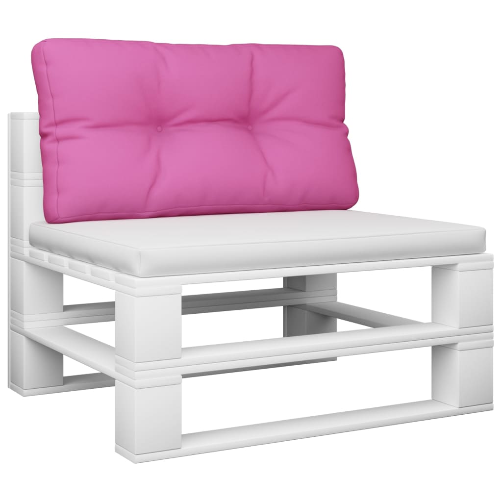 vidaXL Coussin de palette rose 80x40x12 cm tissu