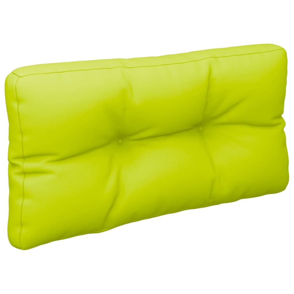 vidaXL Coussins de palette 2 pcs vert vif tissu