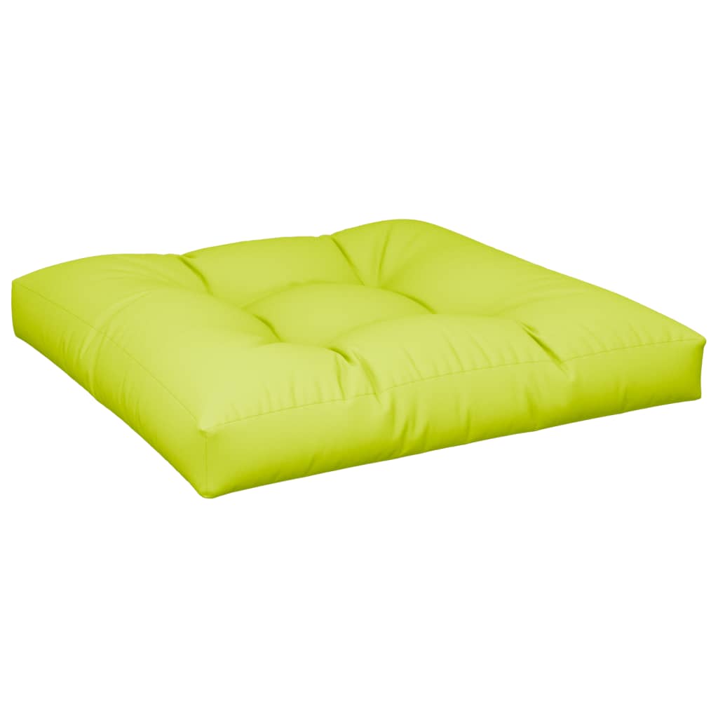 vidaXL Coussins de palette 2 pcs vert vif tissu