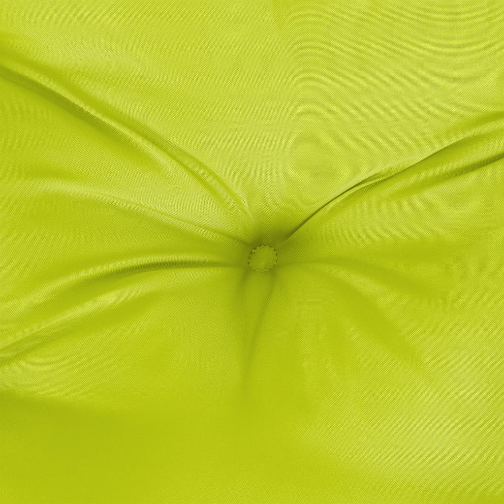 vidaXL Coussins de palette 2 pcs vert vif tissu