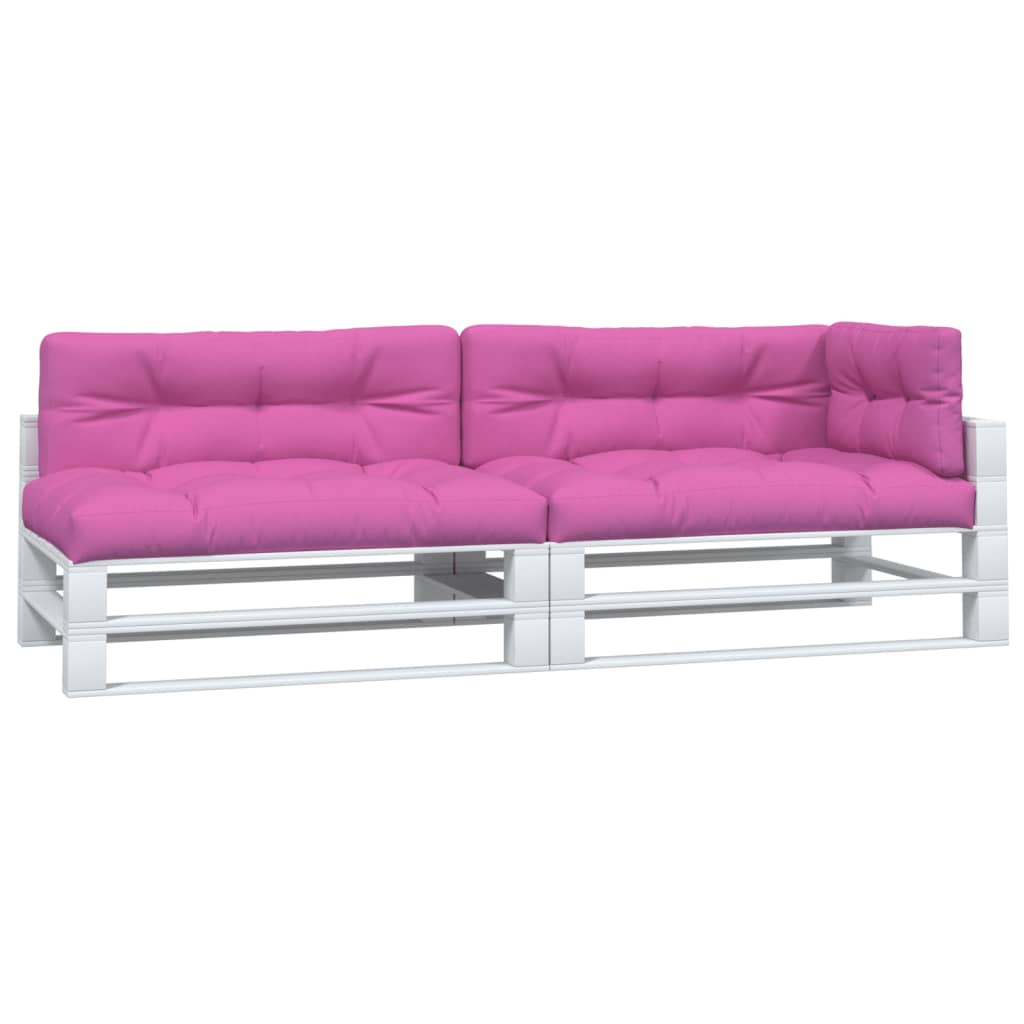 vidaXL Coussins de palette lot de 5 rose tissu