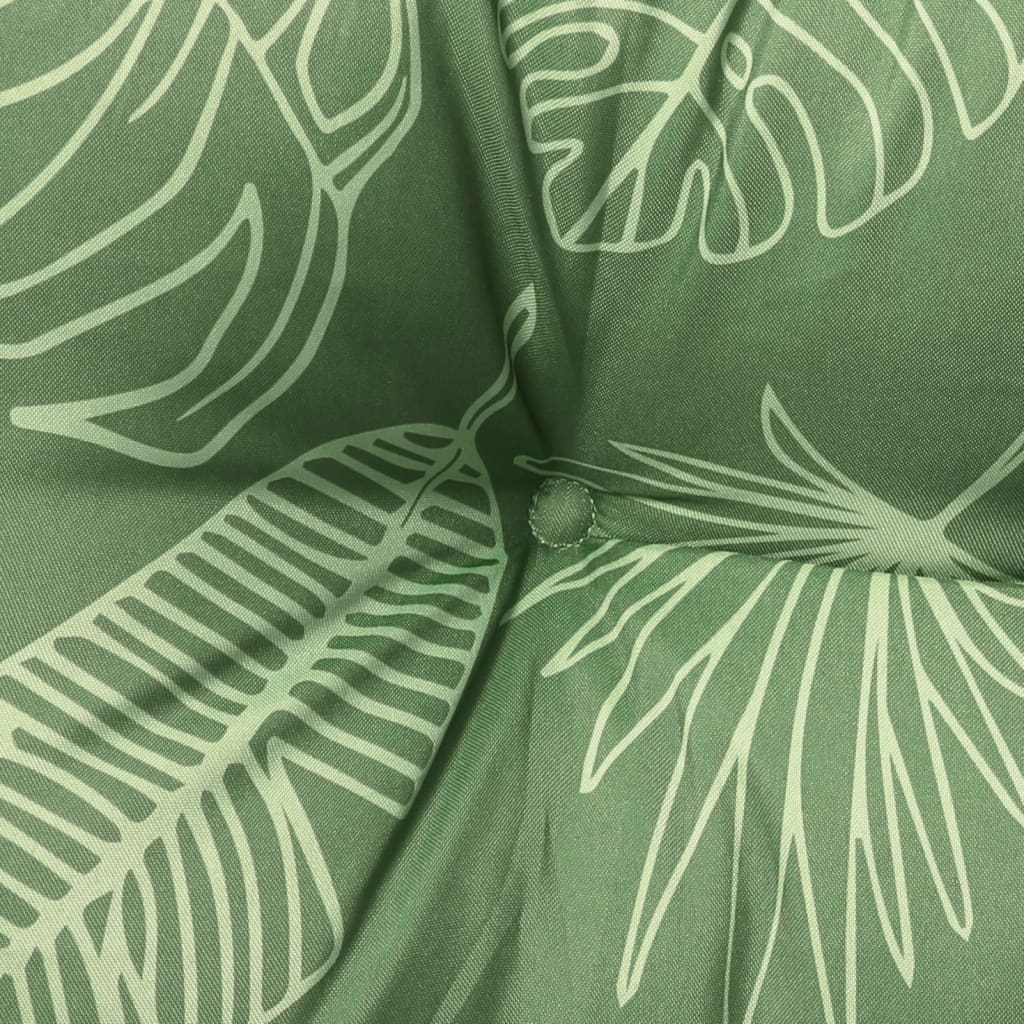 vidaXL Coussins de palette 2 pcs motif de feuilles tissu Oxford