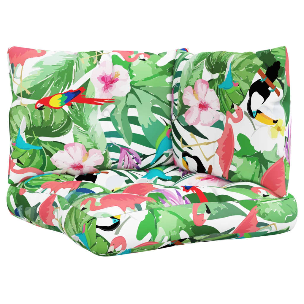 vidaXL Coussins de palette 3 pcs multicolore tissu Oxford