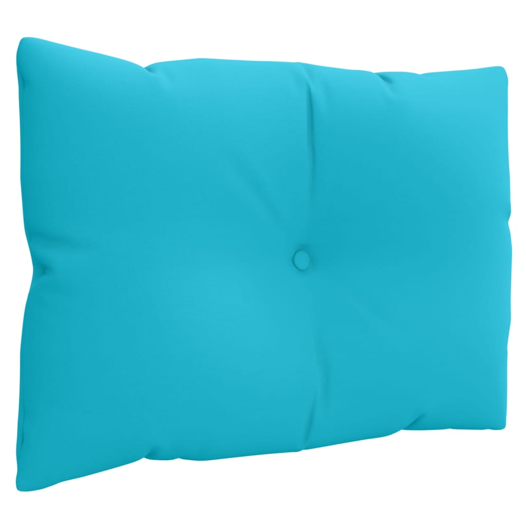 vidaXL Coussins de palette 3 pcs turquoise tissu Oxford