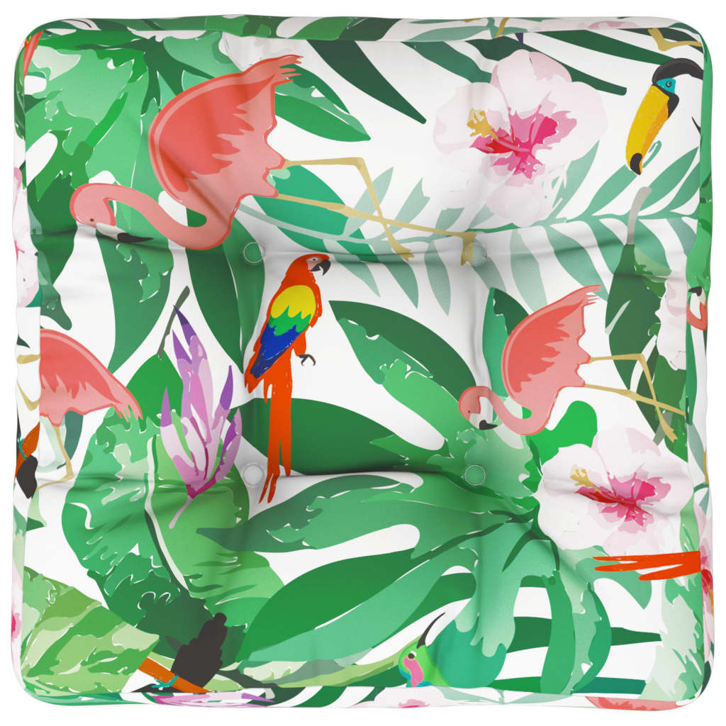 vidaXL Coussin de palette multicolore 60x61,5x10 cm tissu Oxford