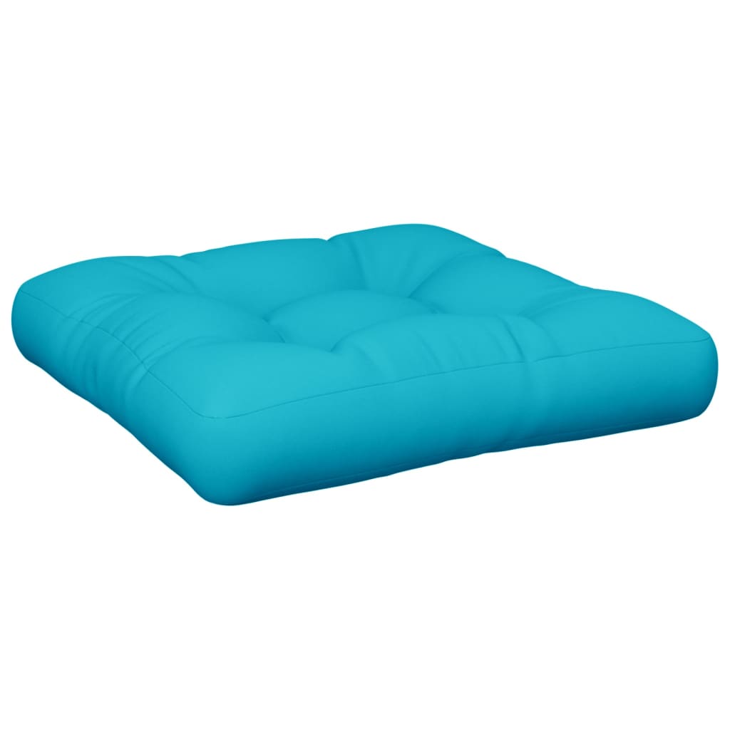 vidaXL Coussin de palette turquoise 60x61,5x10 cm tissu Oxford
