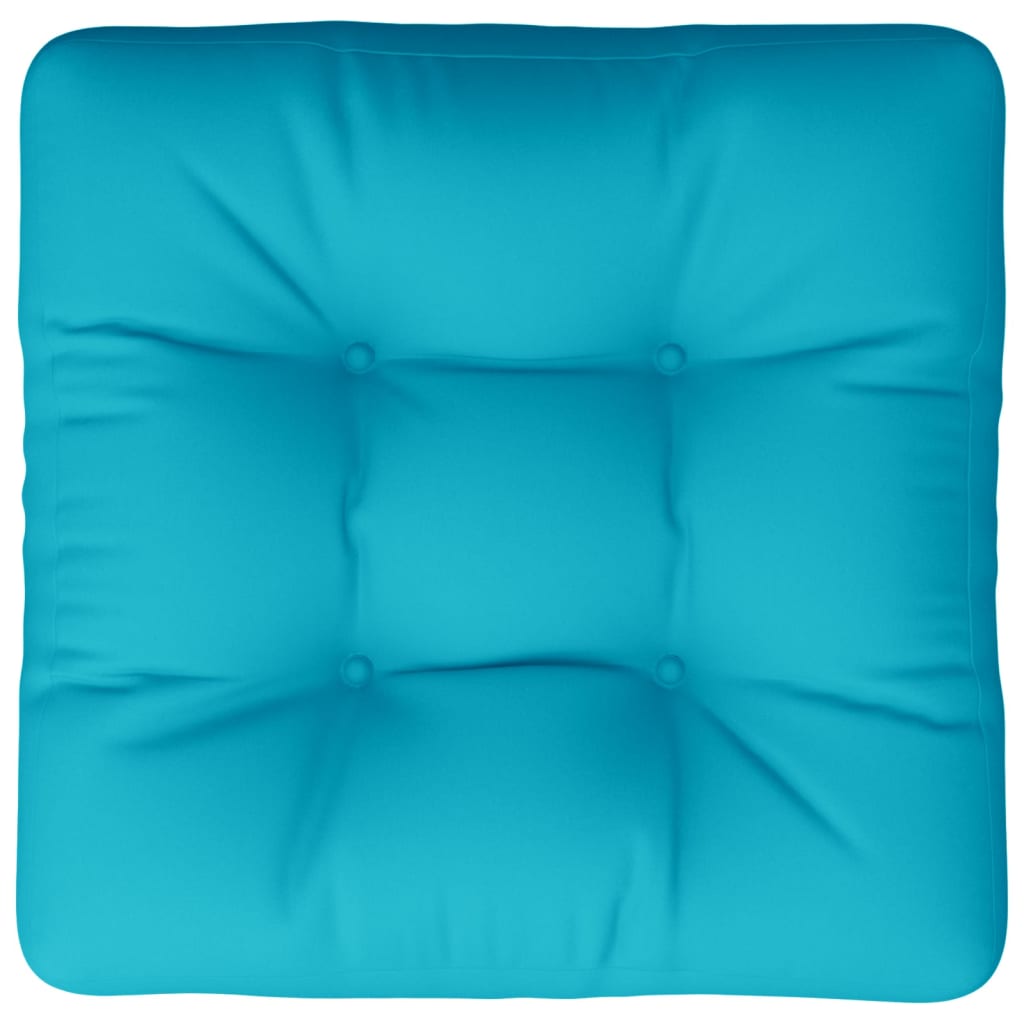 vidaXL Coussin de palette turquoise 60x61,5x10 cm tissu Oxford