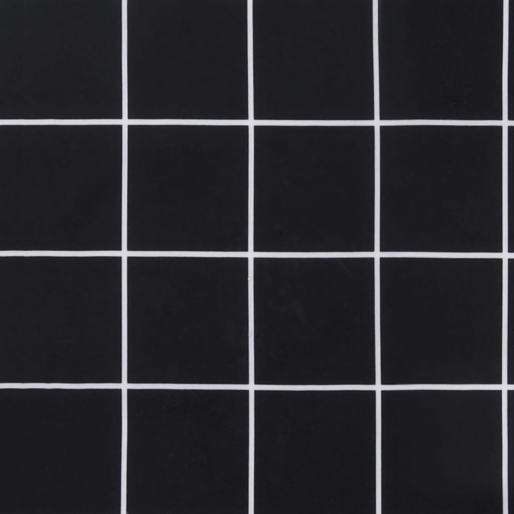 vidaXL Coussins de palette 2 pcs motif à carreaux noir tissu Oxford