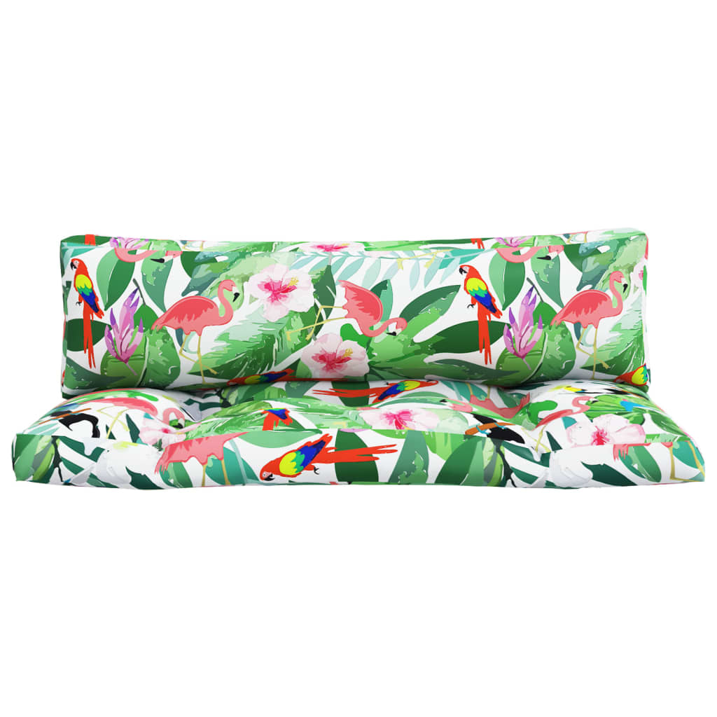 vidaXL Coussins de palette 2 pcs multicolore tissu Oxford
