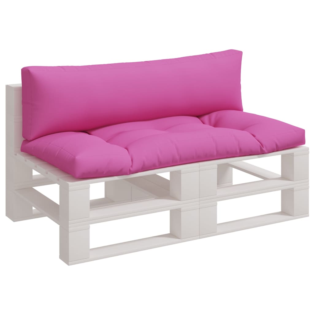 vidaXL Coussins de palette 2 pcs rose tissu Oxford