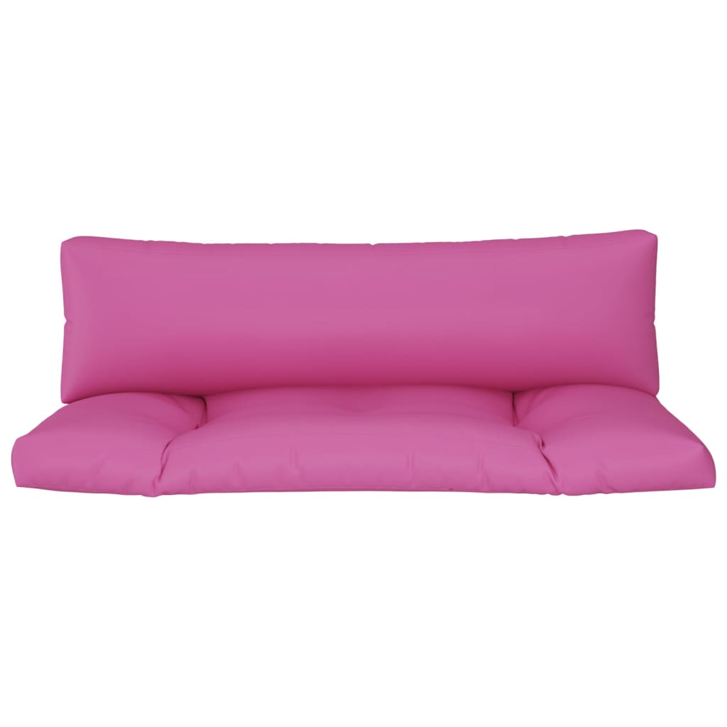 vidaXL Coussins de palette 2 pcs rose tissu Oxford