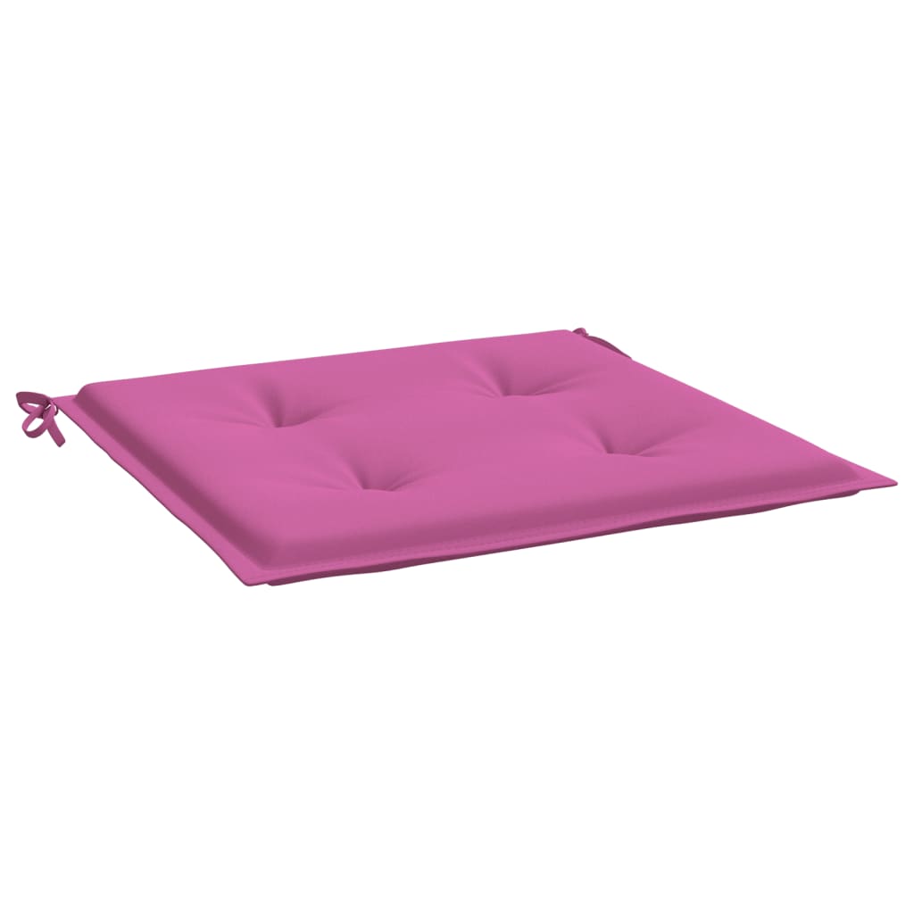 vidaXL Coussins de chaise de jardin lot de 4 rose 40x40x3 cm
