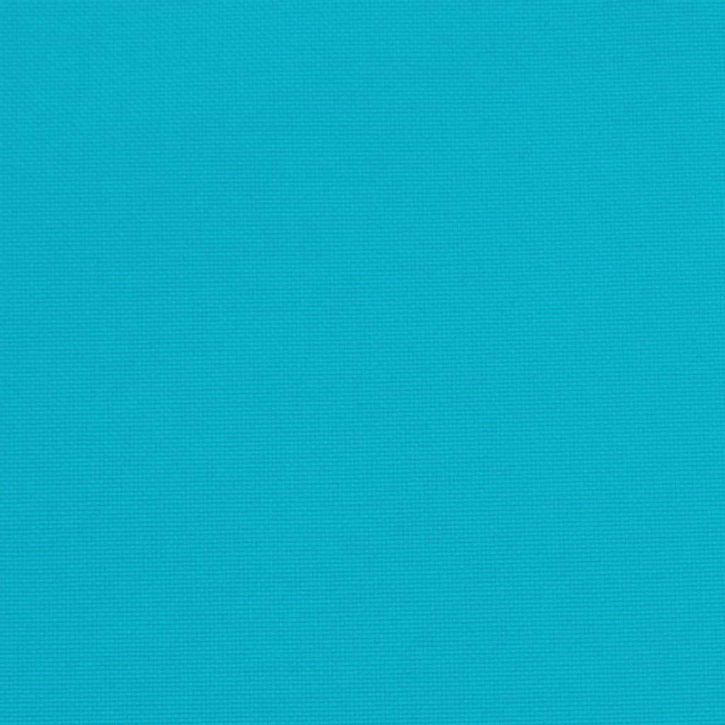 vidaXL Coussins de chaise de jardin lot de 2 turquoise 40x40x3cm tissu