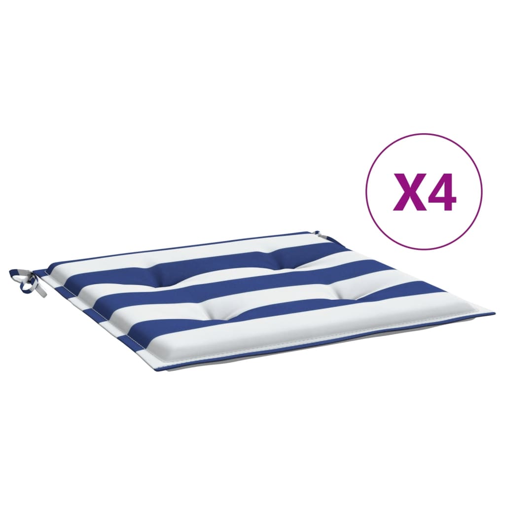 vidaXL Coussins de chaise de jardin lot de 4 50x50x3 cm