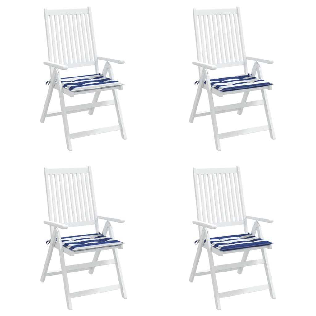 vidaXL Coussins de chaise de jardin lot de 4 50x50x3 cm