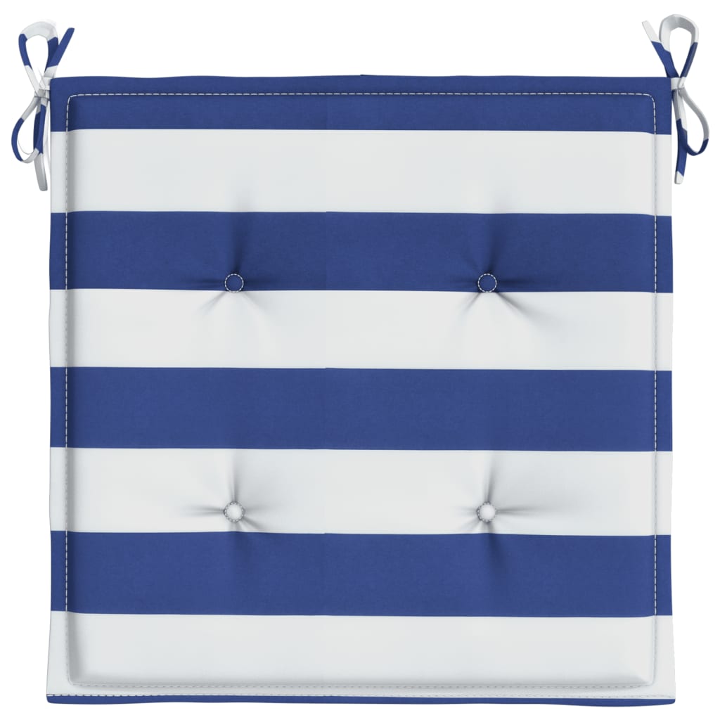 vidaXL Coussins de chaise de jardin lot de 6 50x50x3 cm tissu